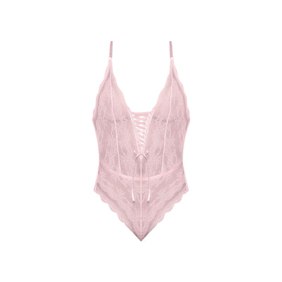 Magic Silk Seabreeze Teddy With Snap Crotch Blush - Romantic Blessings