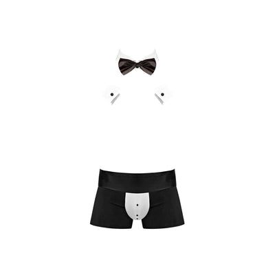 Male Power Costume Butt-Ler Black - Romantic Blessings