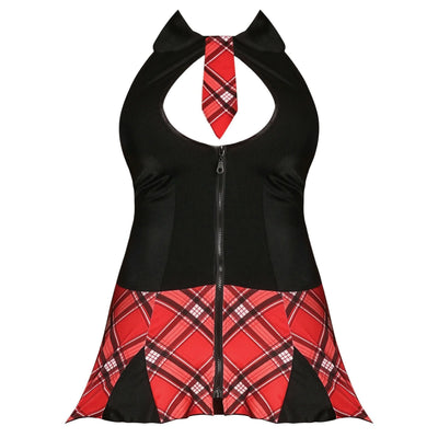 Magic Silk Private School Girl Dress Red - Romantic Blessings