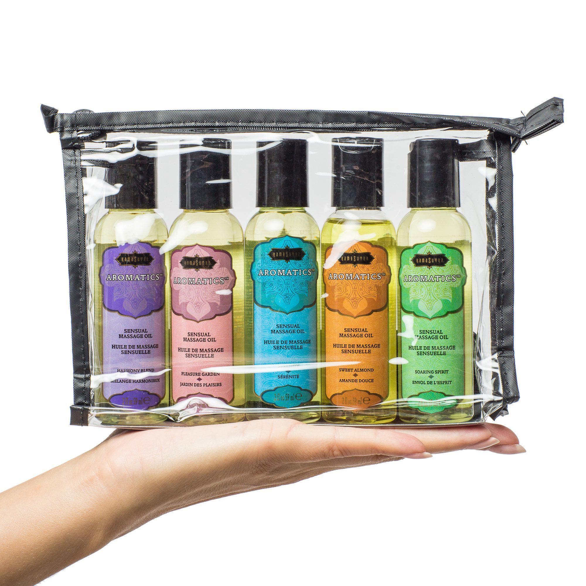 Massage Tranquility 5 Aromatherapy Massage Oil Blend Travel Kit - Romantic Blessings