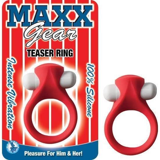 Maxx Gear Teaser Single Bullet Vibrator Couples Pleasure Ring Red - Romantic Blessings