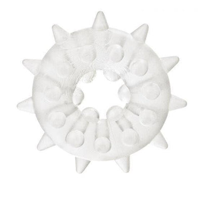 Sexagon 2 Penis Erection Girth Enhancer Ring with Spikes for Her Stimulation - Romantic Blessings