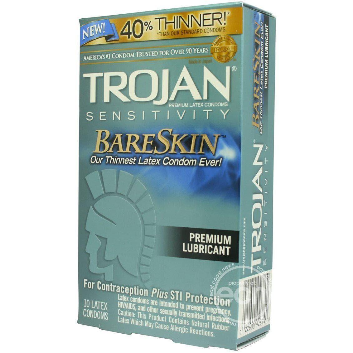 Trojan Condom Sensitivity Bare Skin Lubricated 10 Pack - Romantic Blessings Trojan Condom Sensitivity Bare Skin Lubricated 10 Pack - Romantic Blessings