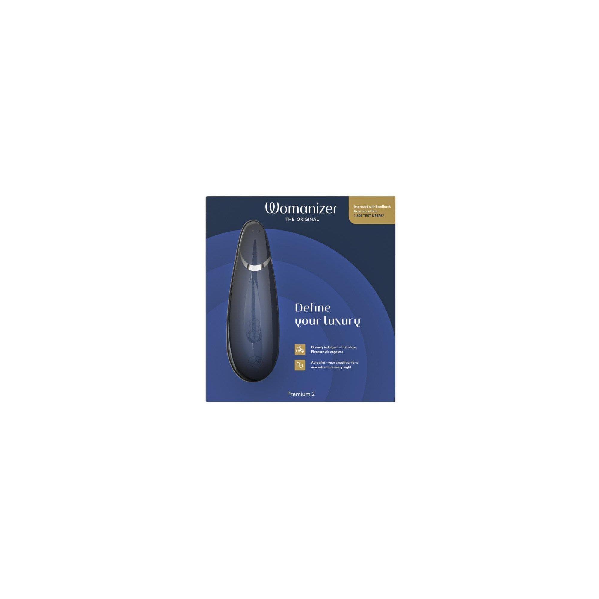 Womanizer Premium 2 Rechargeable 14 Level Clitoral Stimulator with Autopilot - Romantic Blessings