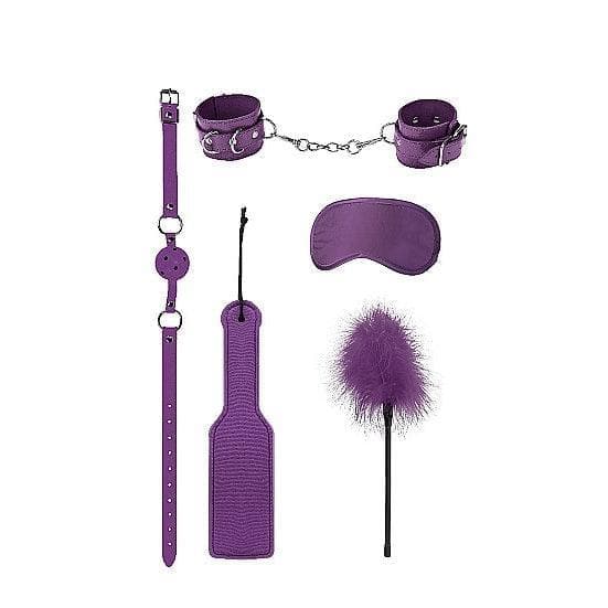 Shots Ouch! 5-Piece Introductory Bondage Kit #4 Purple - Romantic Blessings