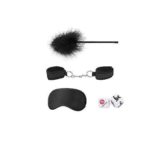 Shots Ouch! 4-Piece Introductory Bondage Kit #2 Black - Romantic Blessings