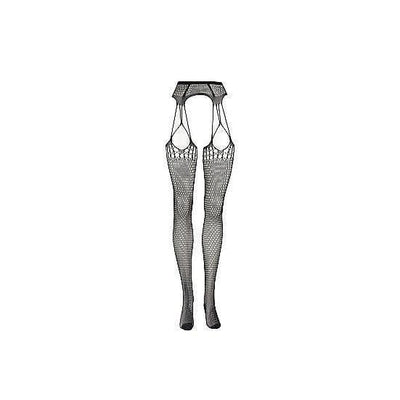 Shots Le Desir Shredded Suspender Pantyhose Black - Romantic Blessings
