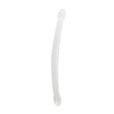 Shots RealRock Crystal Clear Non-Realistic 17 in Double Dildo Clear - Romantic Blessings