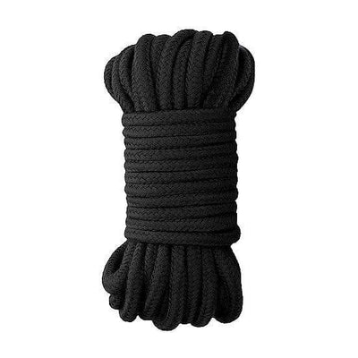 Shots Ouch! Black & White Japanese Rope 10m / 33ft Black - Romantic Blessings