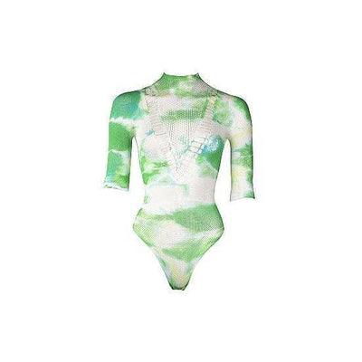 Shots Le Desir Short Sleeve Teddy & Dazzling Sticker Green Multi Colored - Romantic Blessings
