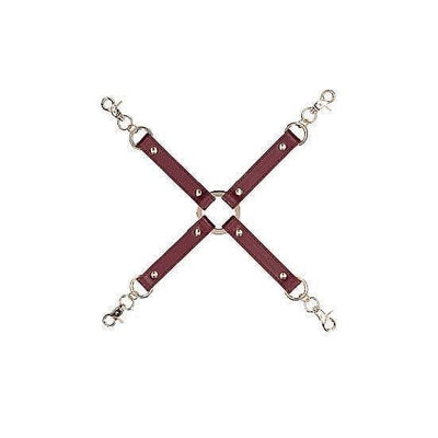 Shots Ouch! Halo Hogtie Connector Burgundy - Romantic Blessings