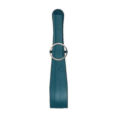 Shots Ouch! Halo Ringed Belt Flogger Green - Romantic Blessings