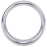 Rock Solid Brushed Alloy Aluminum Penis Ring