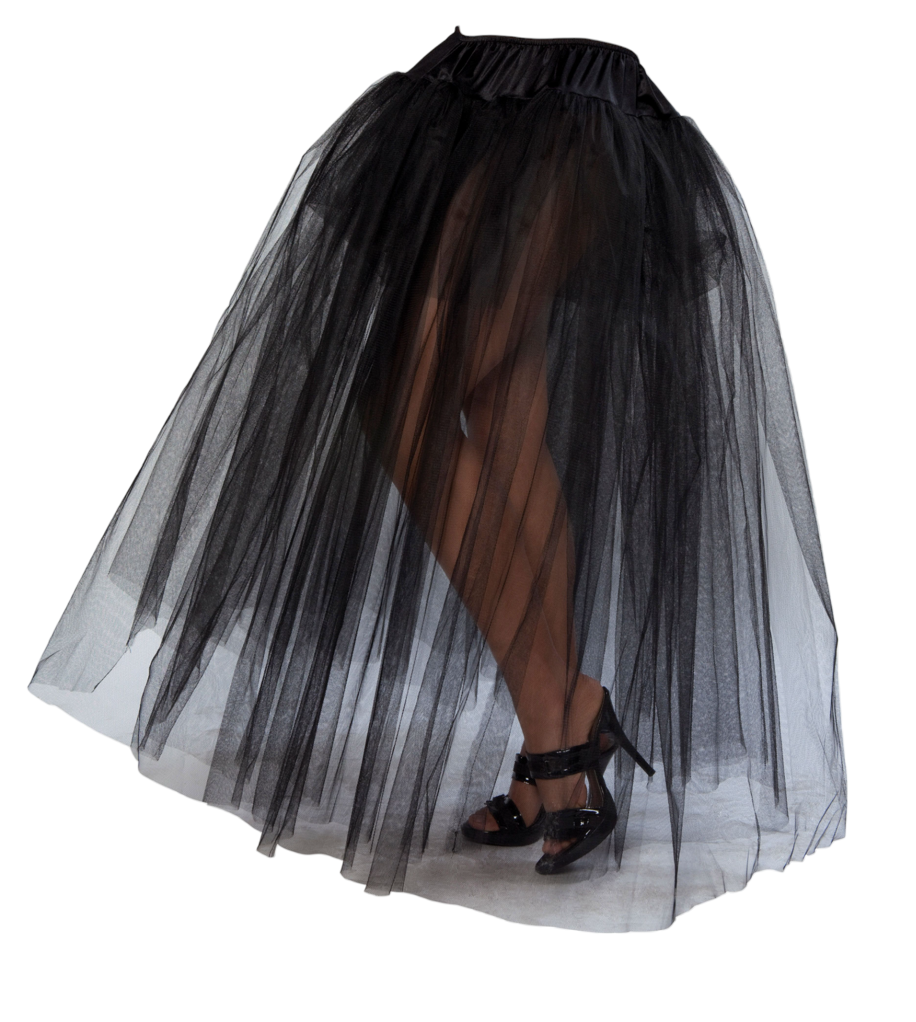 Roma Costume Full Length Petticoat Black One Size