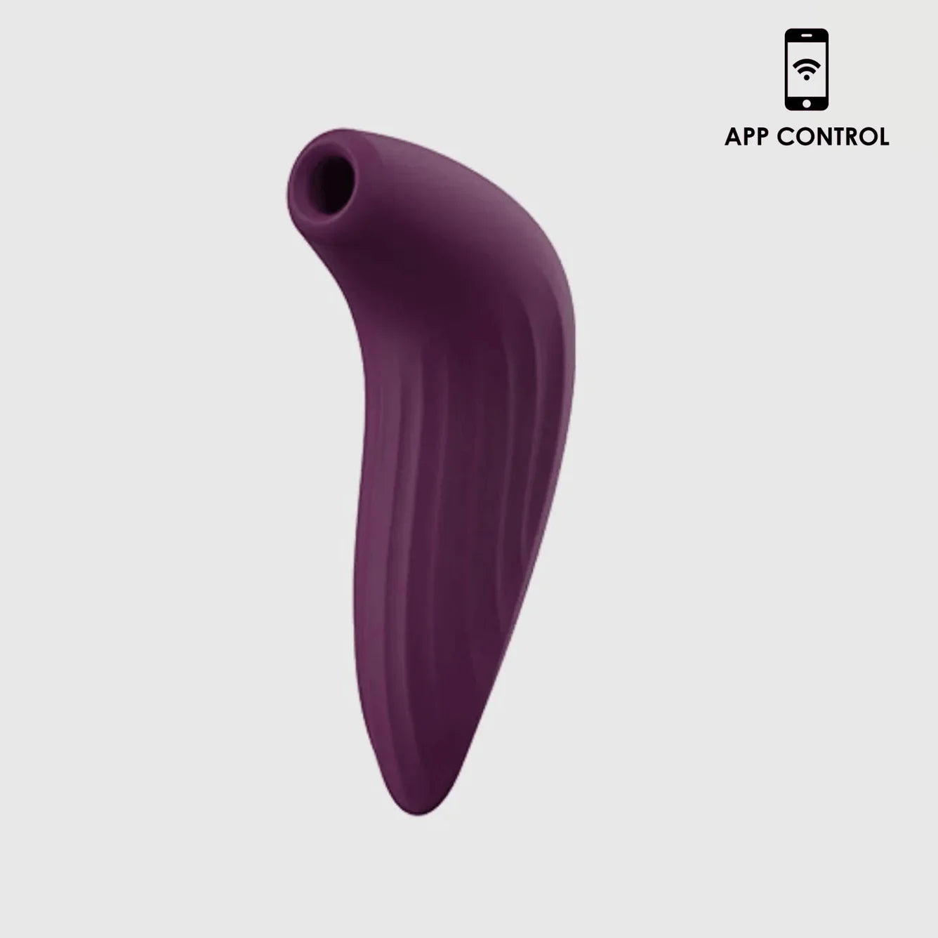 Svakom Pulse Union App Compatible Silicone Suction Stimulator Violet/Silver
