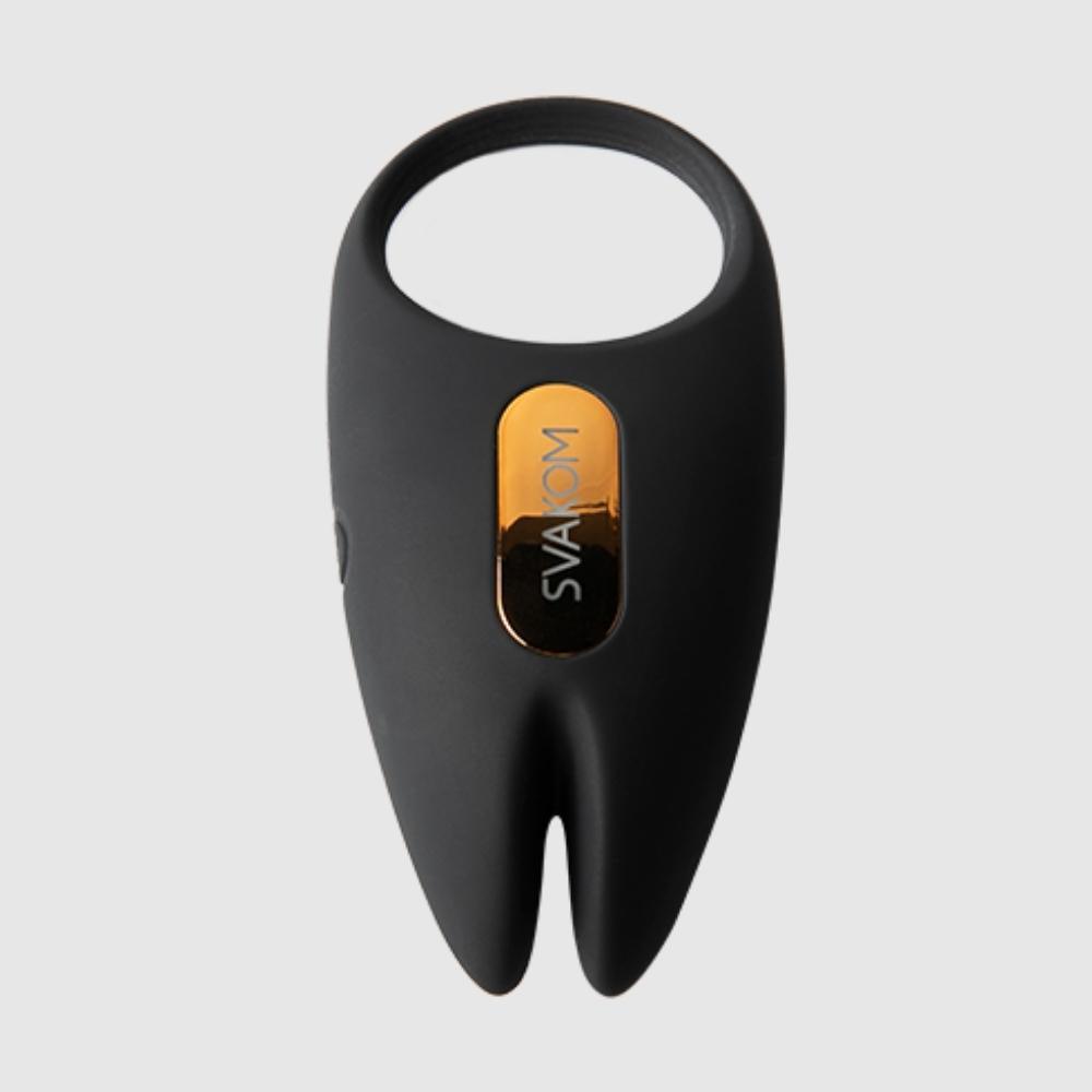 Svakom Winni 2 Silicone App Compatible Penis Ring with Remote Black/Gold