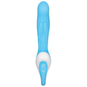 Evolved Raging Rabbit Rechargeable Silicone Vibrator Blue