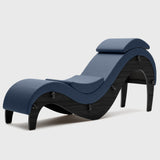Liberator Supervio Premier Ultraleather Sex Chaise with Black Oak Frame and Cuff Kit
