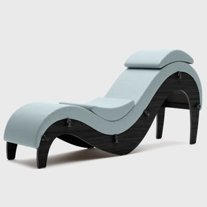 Liberator Supervio Premier Ultraleather Sex Chaise with Black Oak Frame and Cuff Kit