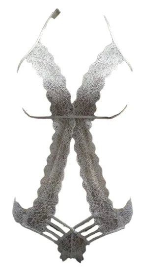 Escante Boxed Open Cup Tie Back Teddy White One Size