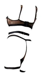 Mapale Underwire Cup Bodysuit with Elastic Design and Adjustable Crotch Black