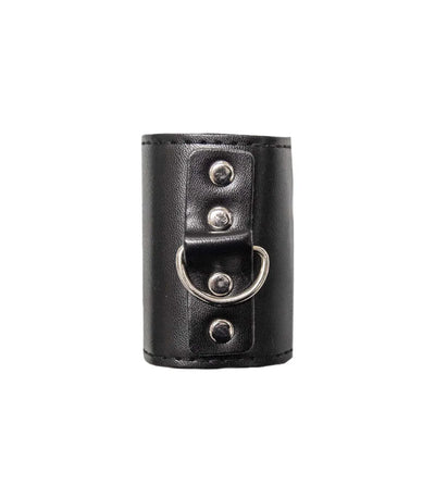 Ballgear Max Vegan Faux Leather 3 Snap Ball Stretcher with D-Ring Black