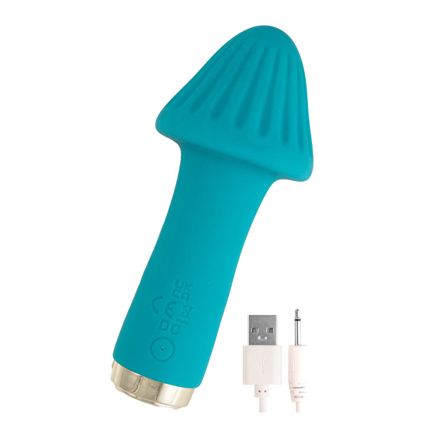 My Secret Shroom Rechargeable Silicone 10 Function Bullet Vibrator with Ridged Head