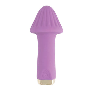 My Secret Shroom Rechargeable Silicone 10 Function Bullet Vibrator with Ridged Head