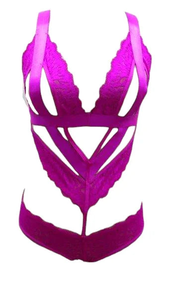 Escante Wide Elastic Band Strappy & Cheeky Teddy Fuchsia