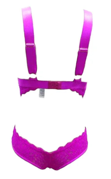Escante Wide Elastic Band Strappy & Cheeky Teddy Fuchsia