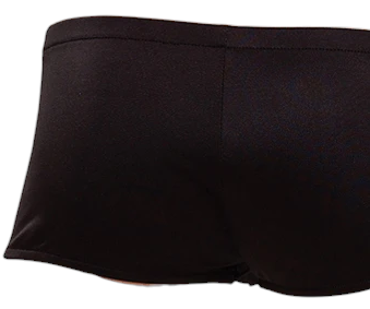 Male Power Zipper Shorts Black