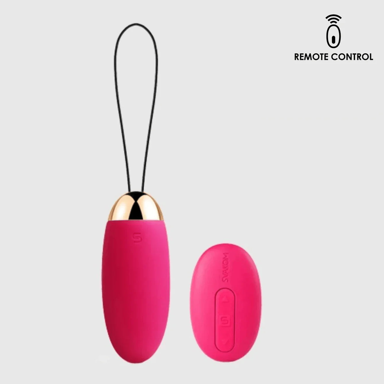 Svakom Elva Remote Control Wearable Bullet Vibrator Plum Red/Gold