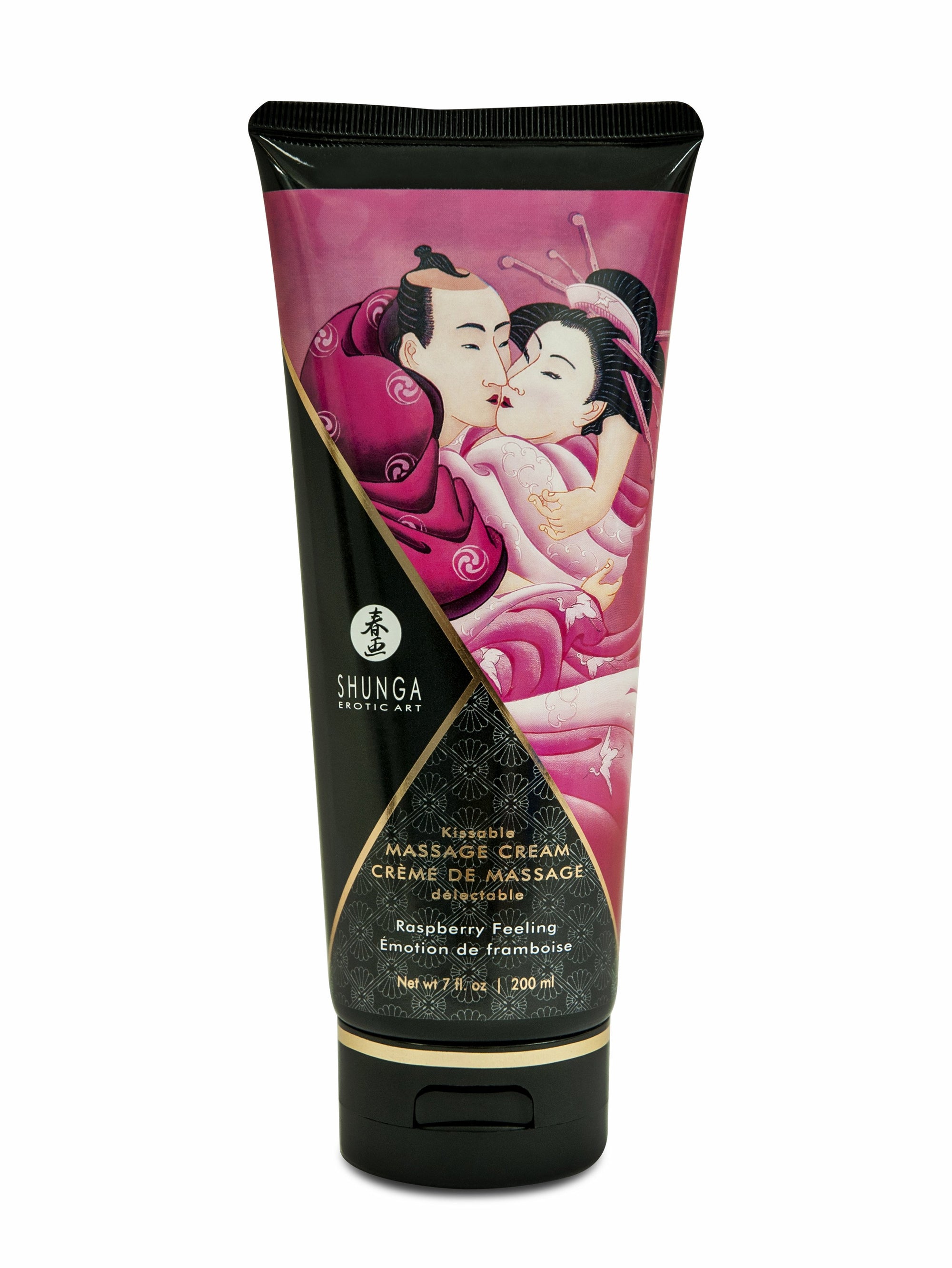 Shunga Erotic Art Kissable Massage Cream Raspberry 7 Oz