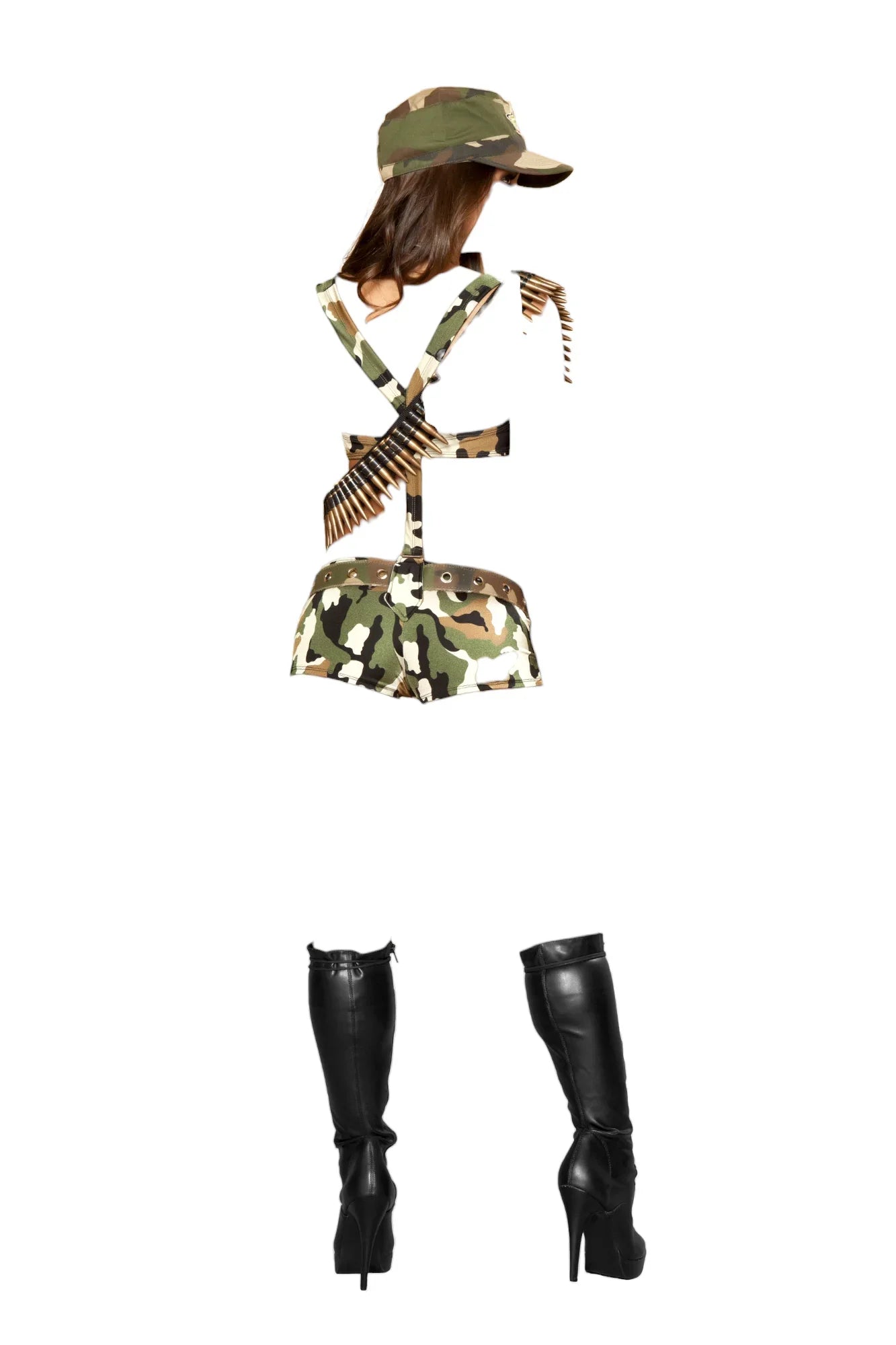 Roma Costume 6 PC Seductive Soldier Camouflage