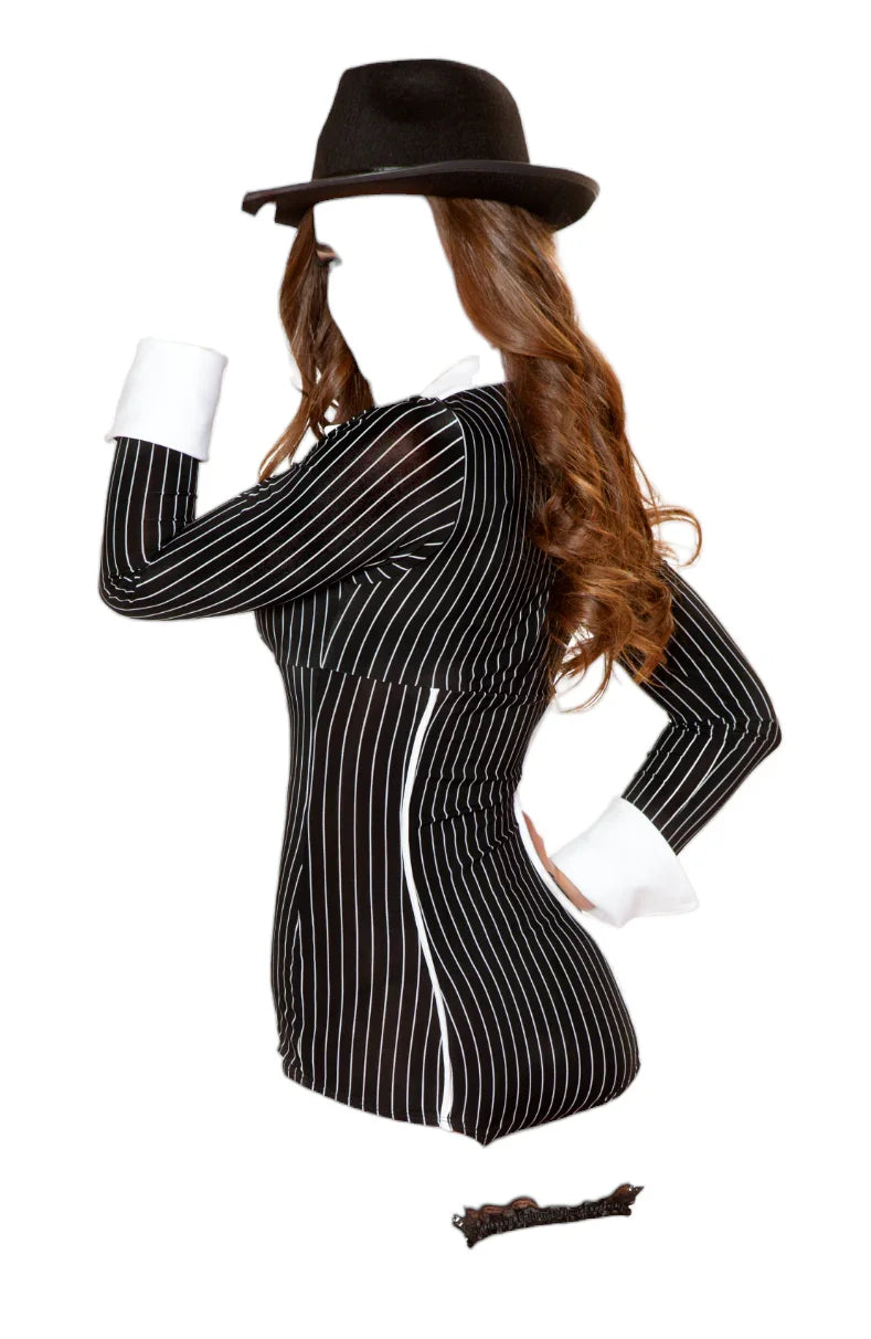 Roma Costume 1 PC Mischievous Mobster Babe Costume Black