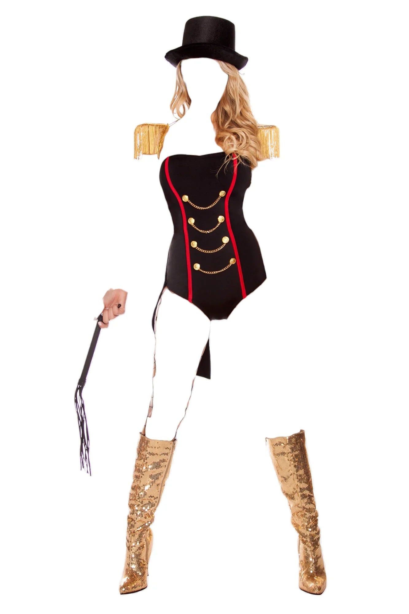 Roma Costume 4 PC Ravishing Ringleader Black