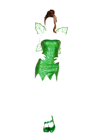 Roma Costume 2 PC Mischievous Fairy Green