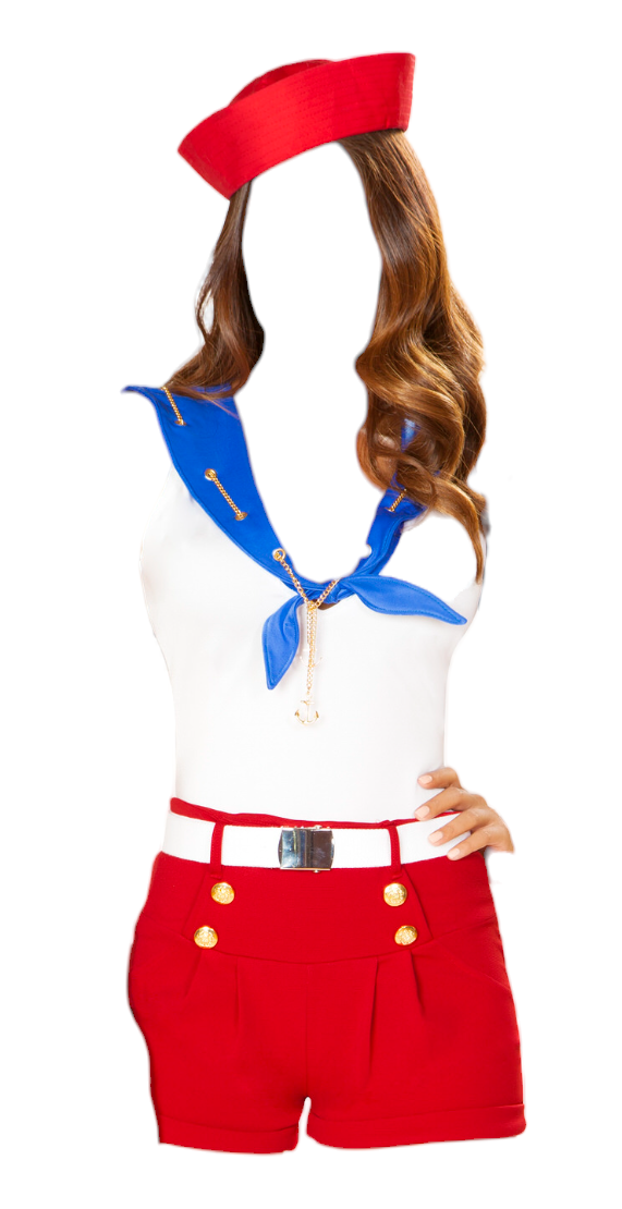 Roma Costume 4 PC Ahoy Sailor Red/Blue/White