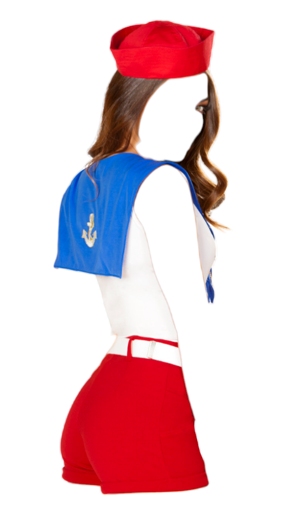 Roma Costume 4 PC Ahoy Sailor Red/Blue/White