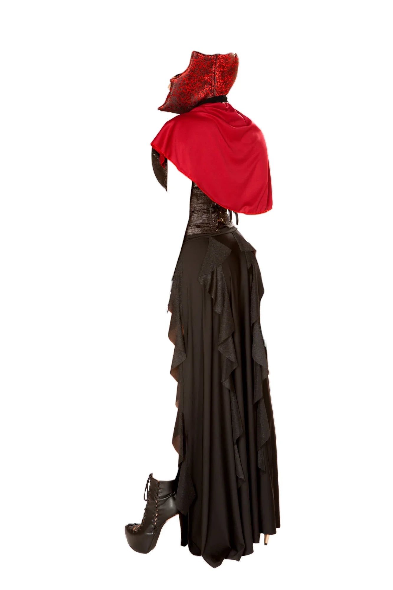 Roma Costume 3 PC Vampire Queen Red/Black