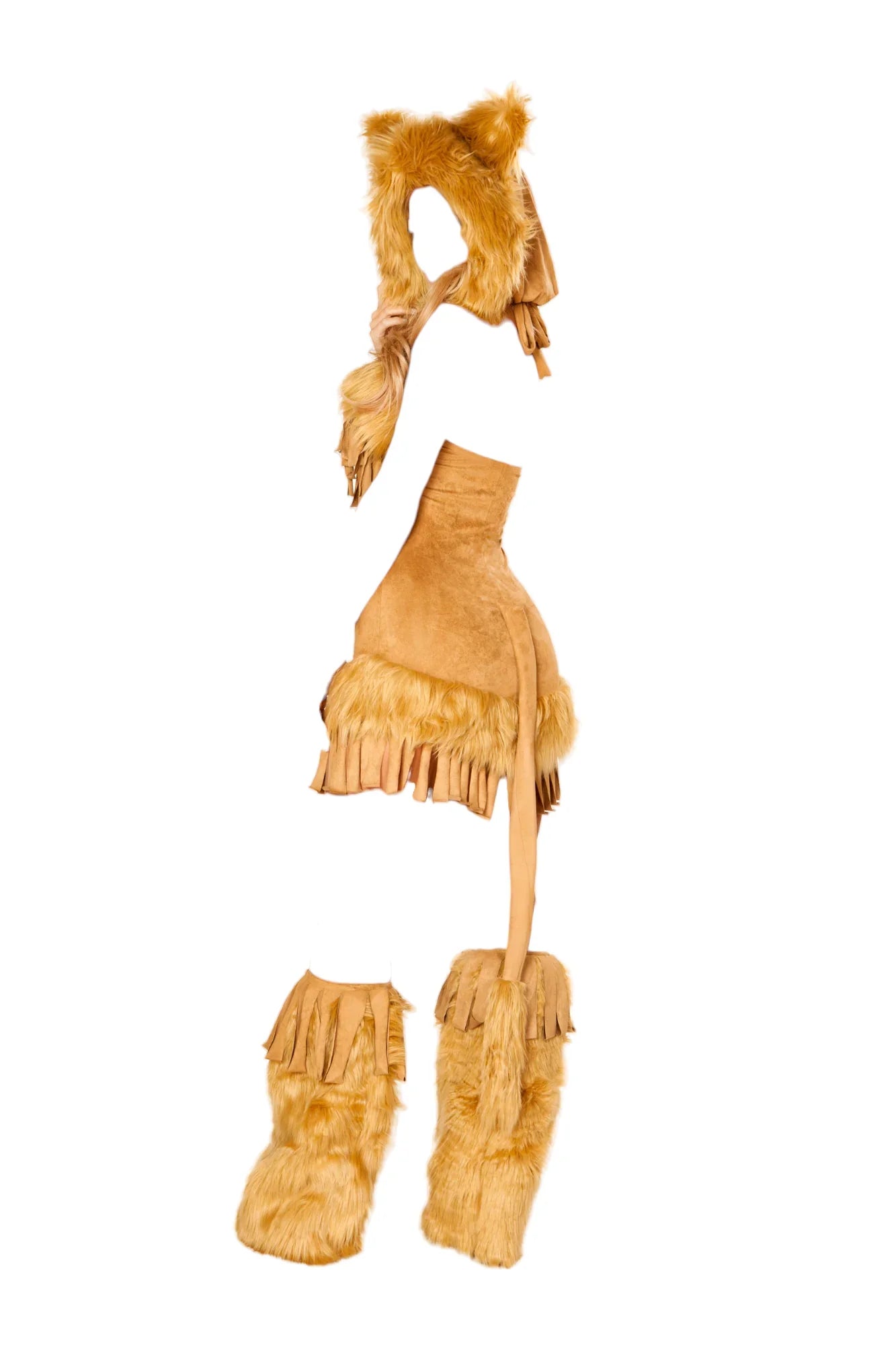 Roma Costume 1 PC The Bashful Lion Hooded Dress Honey