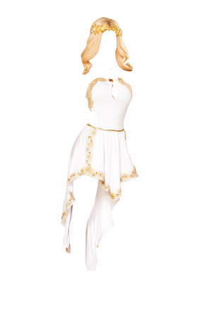 Roma Costume 1 PC Golden Goddess White/Gold