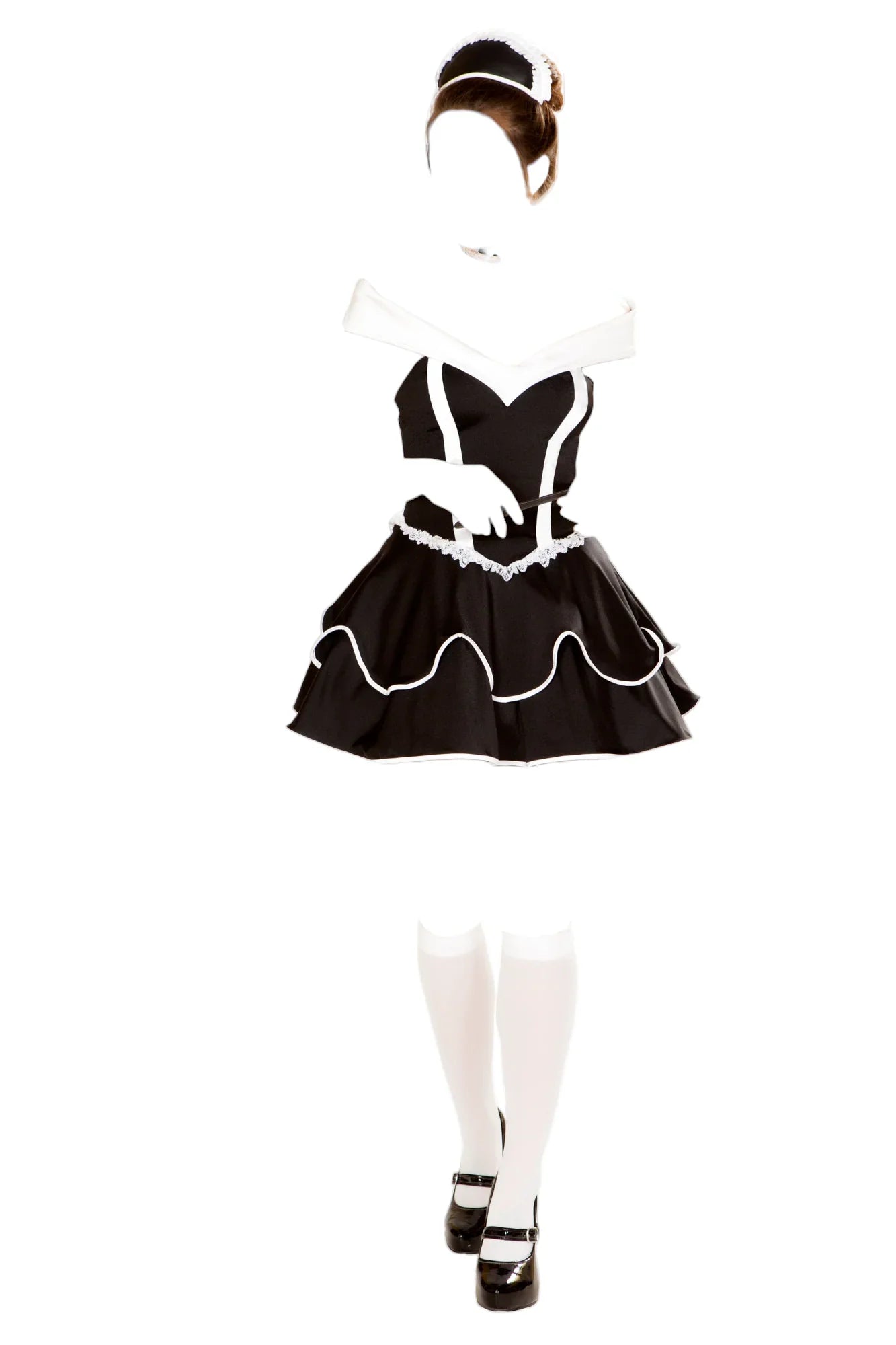 Roma Costume 4 PC Sexy Chamber Maid Black/White