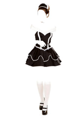 Roma Costume 4 PC Sexy Chamber Maid Black/White