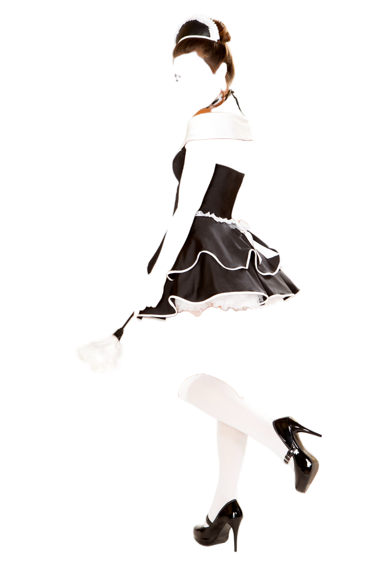Roma Costume 4 PC Sexy Chamber Maid Black/White