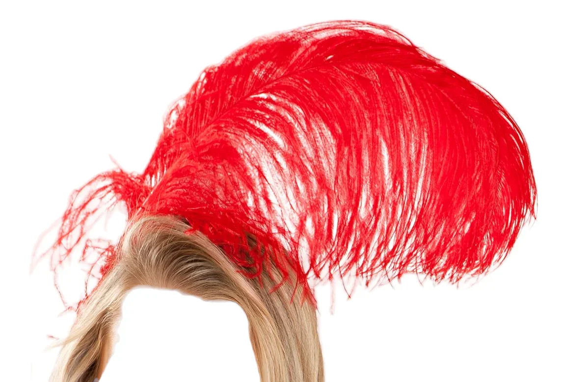 Roma Costume Feather Headband Red One Size