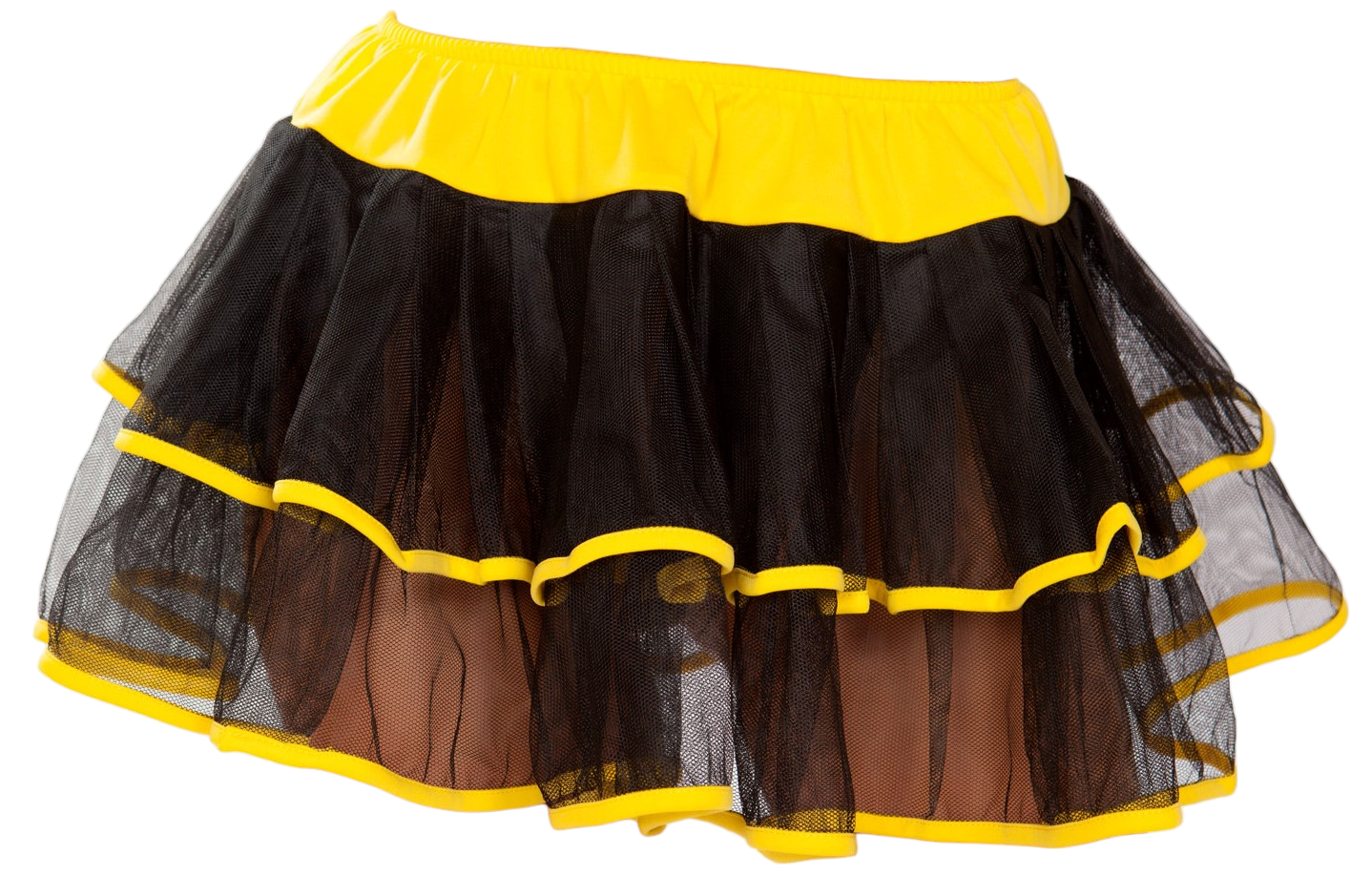 Roma Costume Double Layer Petticoat One Size Black/Yellow