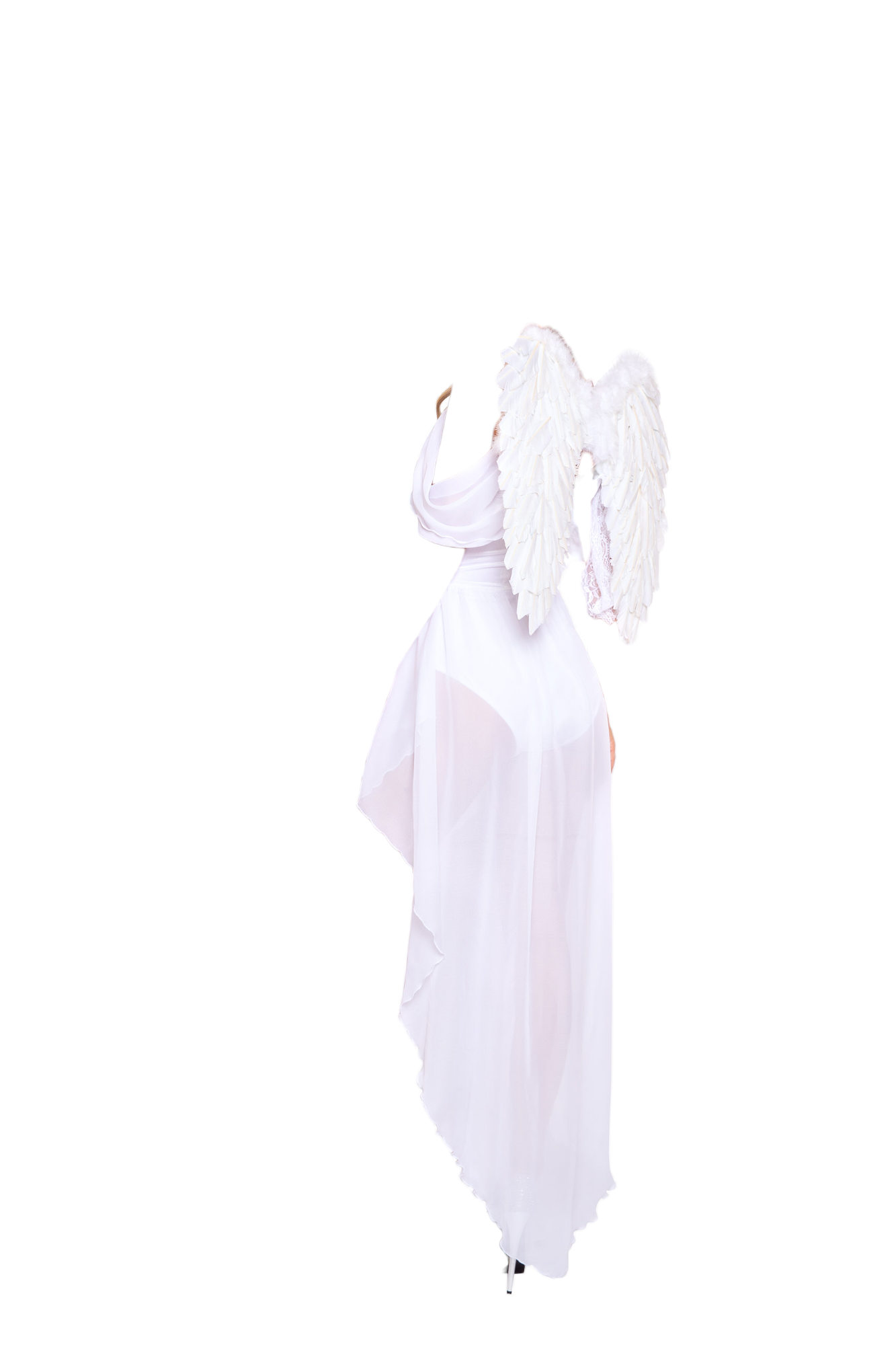 Roma Costume 1 PC Angel Goddess Romper White/Silver