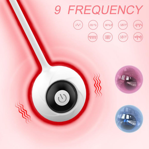 Freezer Ben Wa Ball Remote Control Vibrating Kegel Ball Exercises Set White