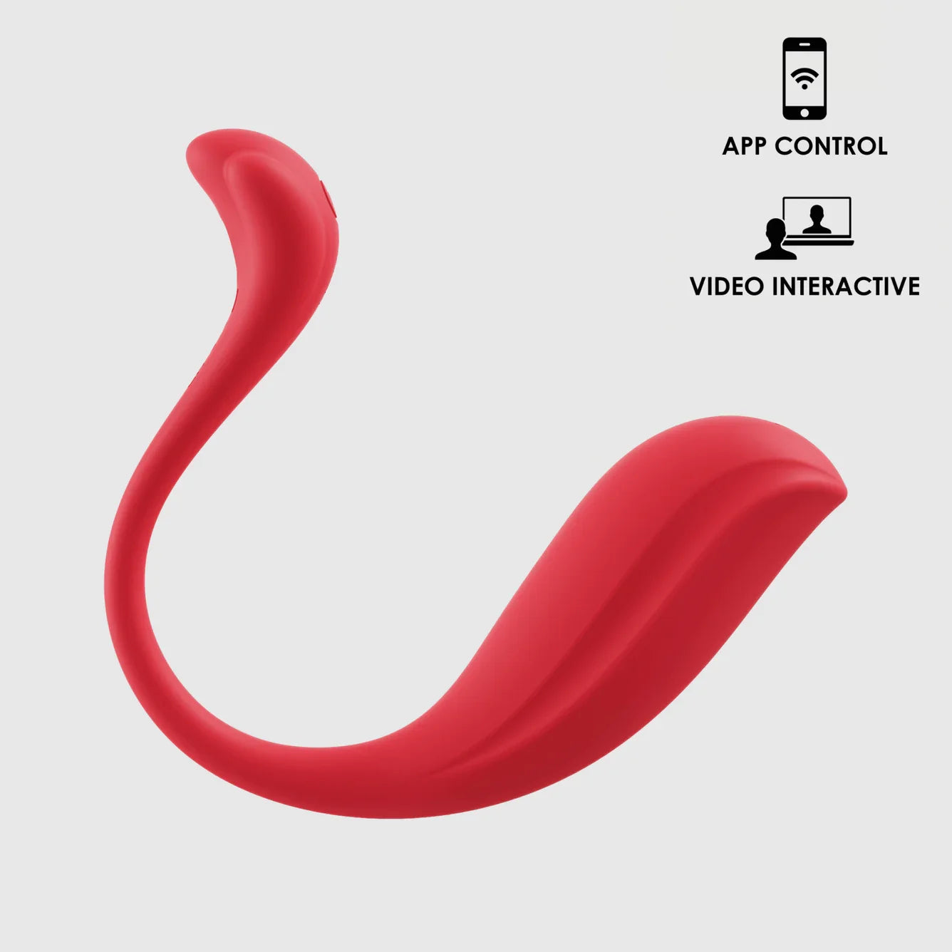 Svakom Phoenix Neo 2 App Enabled Silicone Bullet Vibrator with Remote Control Red